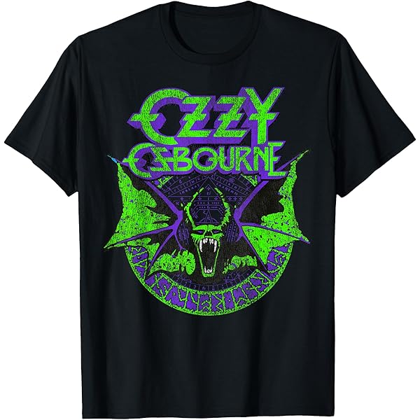 Amazon.com: Ozzy Osbourne - Pastel Bat T-Shirt : Clothing, Shoes